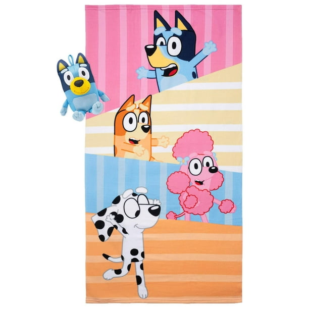Set de toallas de baño y accesorios de baño Jay Franco Bluey & Friends