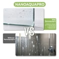 thumbnail image 3 of Hasipu 44-48" W x 76" H Shower Door, Semi-Frameless Double Sliding Shower Door with 5/16" (8mm) Crystal Clear Tempered Glass Door Bathroom Enclosure Silver, 3 of 14