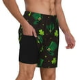 thumbnail image 2 of Sikiie St. Patrick's Day8 Print Men's Double Layer Swimming Trunks, Adjustable Waistband and Pockets Sports Swimming Trunks, Beach Swimwear-XX-Large, 2 of 6