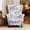 French Country, variant on HUISEFOR French Country Wingback Chair Covers, Toile de jouy Wingback Armchair Slipcover, 2 Piece, 1 Wing Cover & 1 Cushion Cover, Anti‑Scratch, Easy to Install, Furniture Protector