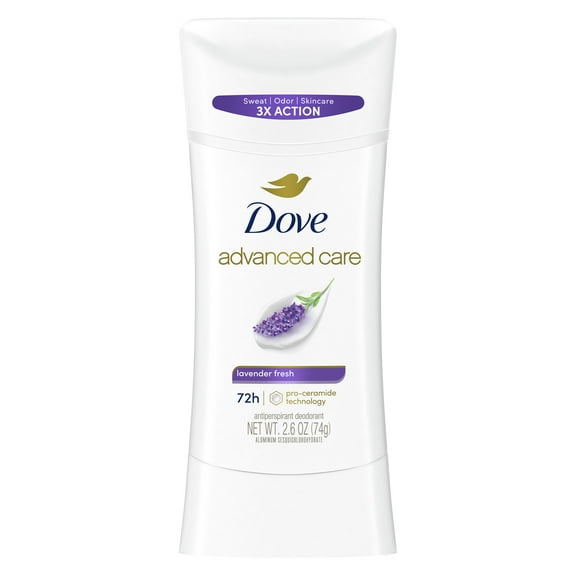 Dove Advanced Care Women's Antiperspirant Deodorant Stick Lavender Fresh, 2.6 oz