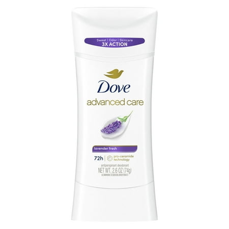 Dove Advanced Care Women's Antiperspirant Deodorant Stick Lavender Fresh, 2.6 oz