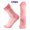 Pink, variant on 3 Pairs Combed Cotton Mid-Calf Socks for Men Women with Outer Massage Particles, Quick Dry Anti-Slip Anti-Odor Sport Socks for Running Cycling Basketball Tennis Gym