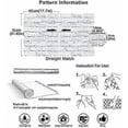 thumbnail image 3 of 236 x 17.7 Gray White3D Brick Contact Paper Self Adhesive Stick and Peel Paper Stick Paper Brick Wallpaper, 3 of 3
