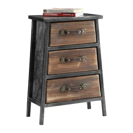 

Lwory Urban DRAWER Black/Grey/Natural distressed wood