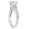 thumbnail image 3 of Pompeii 1 ct Diamond Engagement Ring 3-Stone 14K White Gold (G/H,I1), 3 of 5