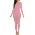 thumbnail image 4 of Ruimatai Women's Thermal Underwear Set Winter Fleece Long Johns Pajamas Ultra Warm Soft Thermal Underwear Set for Cold Weather, 4 of 9