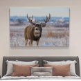 thumbnail image 4 of Póster de lienzo con un alce macho en un campo nevado, decoración para dormitorio, paisaje deportivo, decoración para oficina, regalo, estilo marco, 20 x 30 cm, 4 of 8