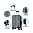 thumbnail image 4 of RED VELVET Juego De 4 Maletas Rigidas Tsa Viaje Resistentes Travelteche, 4 of 6