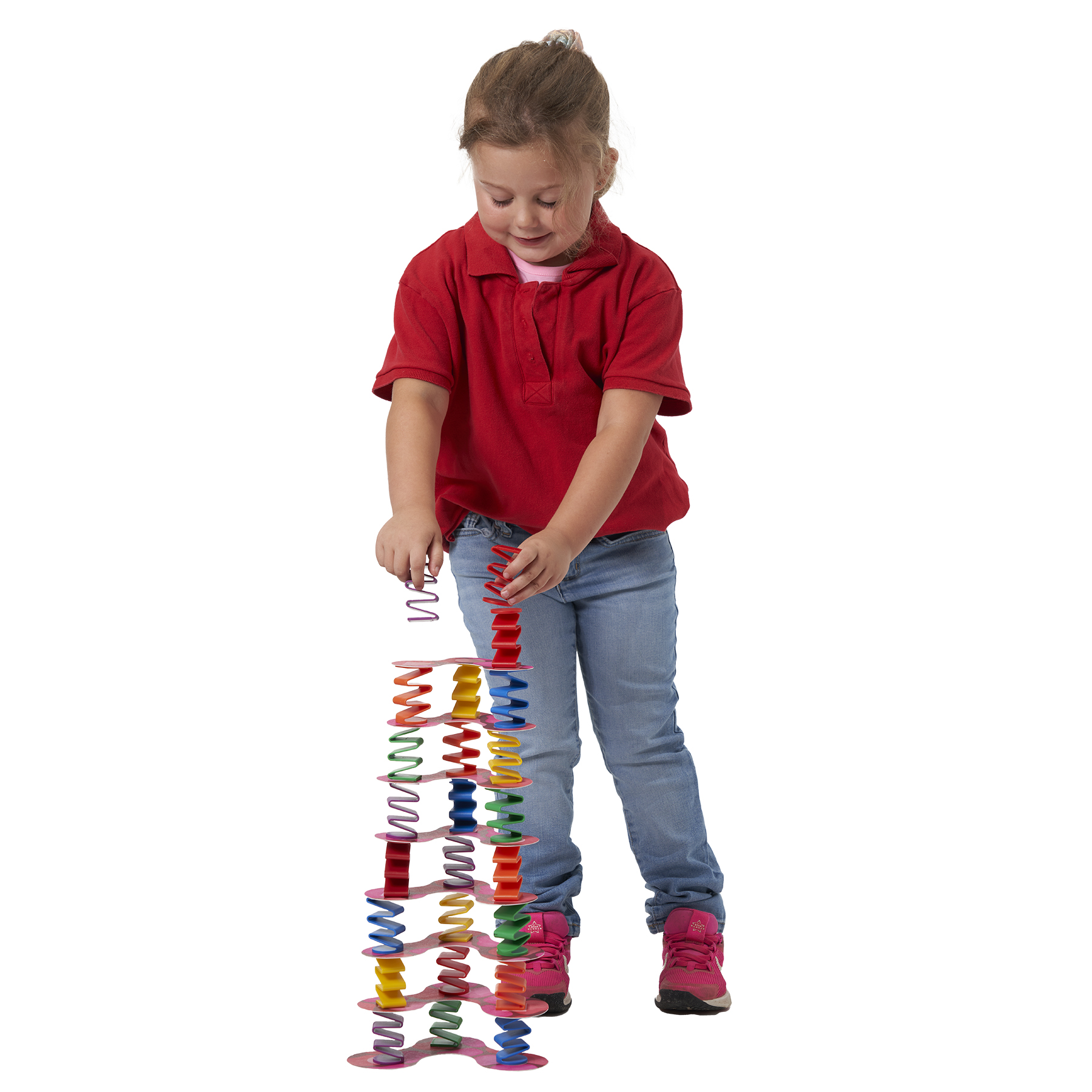 Roylco Topple Tower – Interactive Stacking & Problem-Solving Game with Challenge Levels for STEM Learning, Spatial Reasoning and Hands-On Play at Home or School