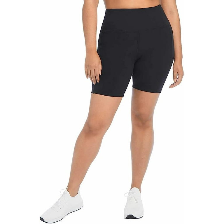 Danskin Ladies Bike Short 2 Pack Size S Color Black Black