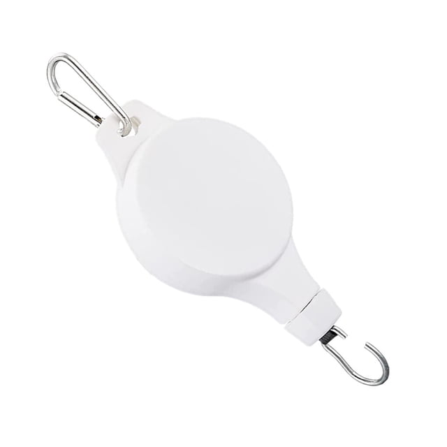 Advancent Gancho de polea retráctil 1-15KG Suspensión Jardinería Invernadero de elevación Jardín y Patio Blanco