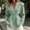 Green, variant on V-Neck Womens Blazers Long Sleeve Waist Cinched Brown Button Suit Solid Business Casual Modern Jackets Brown,S