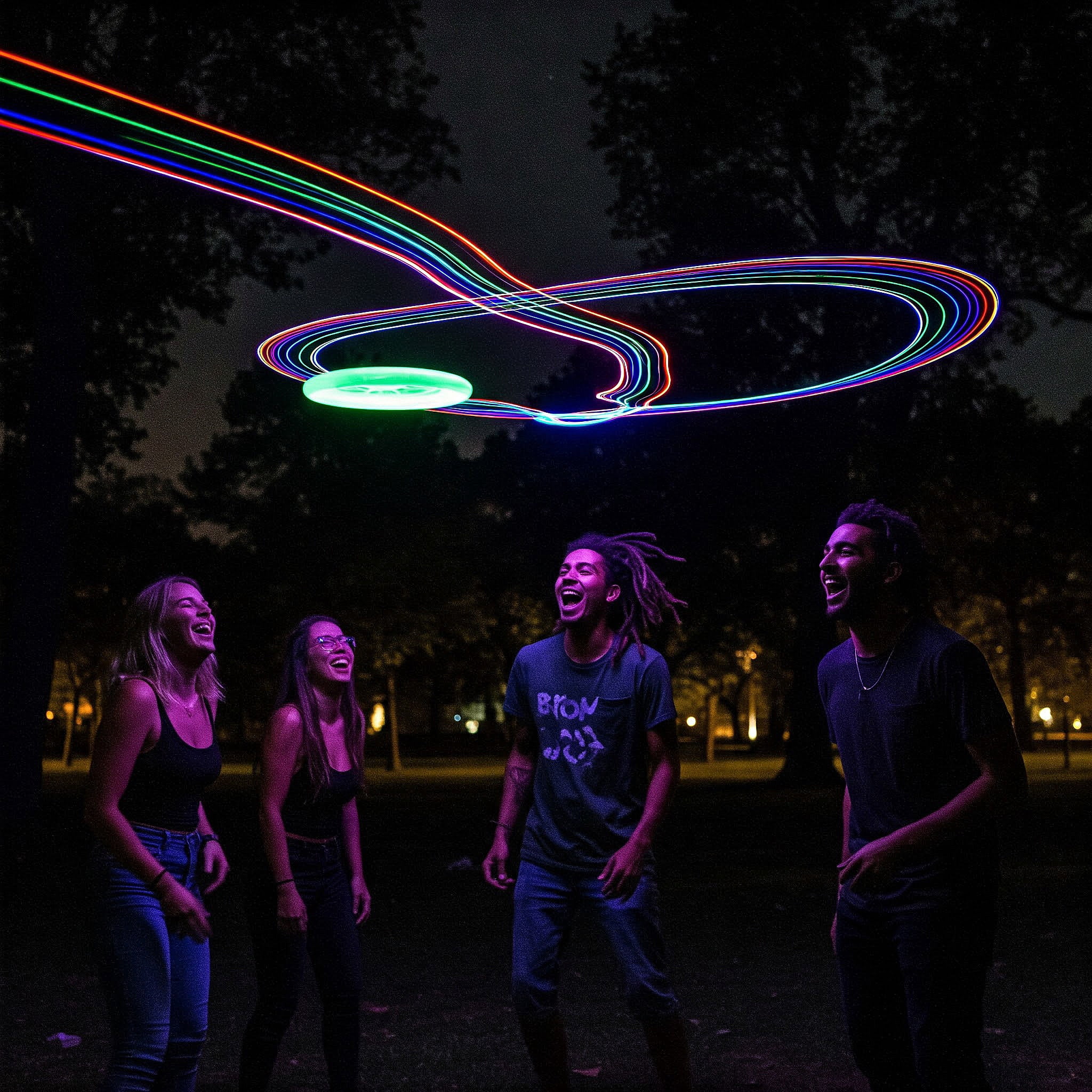 Notus Flying Ring 175g Ultimate Frisbee with 38 LED or 360 LEDs – Million Colors RGB Rechargeable Flying Disc, 12 Lighting Modes, Waterproof Outdoor Sports Game, Night play & backyard Fun White