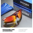 thumbnail image 6 of Xagger Youth Polarized Sports Sunglasses for Boys Girls Age 8-14 Kids Baseball Softball TR90 Frame Glasses, 6 of 6