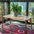 thumbnail image 7 of Walnut Marble Coffee Table with Wooden Legs,Modern Style Coffee Table for Living Room,Modern Rectangular Side Table for Living Room,Accent Table,Entryway Table,Center Table for Living Room, 7 of 7