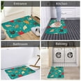 thumbnail image 5 of Picia Hens And Rooster Pattern Flannel Doormat – 16x24 Inch Non-Slip Indoor Mat, Absorbent & Quick-Dry Rug for Entryway, Bathroom, Kitchen, and Bedroom, Machine Washable, 5 of 7