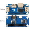 thumbnail image 3 of Placa de Expansión Ethernet USB HUB HAT Raspberry Pi con Puerto RJ45 y Puertos USB, 3 of 7