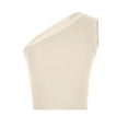 thumbnail image 5 of Dagugfen Off the Shoulder Tops for Women Ribbed Knit Sleeveless Fitted Adjustable Belt Going out Tops, 5 of 5