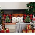 thumbnail image 5 of Christmas Pillow Covers 18x18 Inch Set of 2 Christmas Tree Decorative Black Red Buffalo Plaid Throw Pillows Winter Christmas Decor for Home Couch 37, 5 of 6