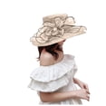 thumbnail image 1 of Chapeaux de Soleil pour Femmes Chapeau de Robe à Grand Feuille pour Douche Nuptiale et Plage, 1 of 5