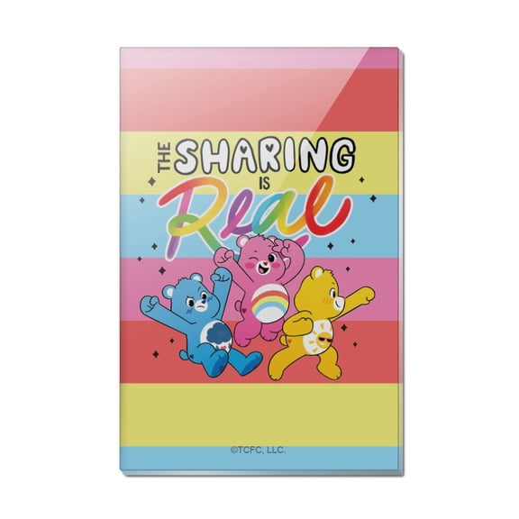 Care Bears: Unlock the Magic The Sharing is Real Rectangle Acrylic Fridge Refrigerator Magnet