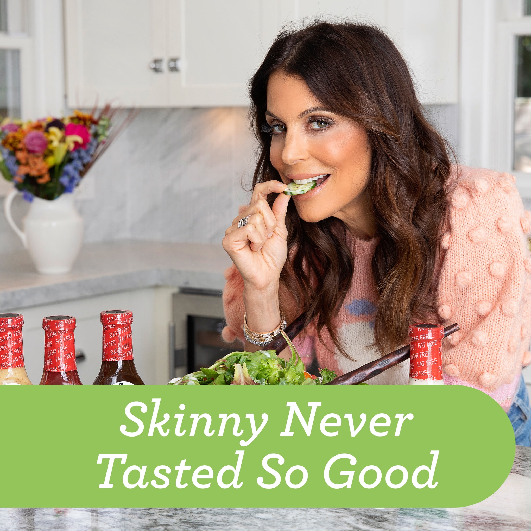 (5 pack) Skinnygirl, Fat-Free, Sugar-Free Italian Salad Dressing, 8 fl oz