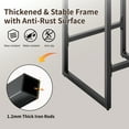 thumbnail image 5 of FIRAVOE Bar Stools Set of 3, Counter Height Bar Stools (Low Back)(Thickened Frame) 26" PU Leather Barstools Bar Chairs for Kitchen Island, Coffee Brown, 5 of 9