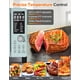 thumbnail image 4 of Nuwave Bravo Pro Smart Air Fryer Combo de horno tostador, encimera de horno de convección Airfryer, funciones 12 en 1 con tecnología más rápida y uniforme, 1800W, 50-450°F, sin PFAS, 21QT, menta, 4 of 5