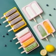 thumbnail image 3 of AAOMASSR Ice Cream Mold Ice Cube Tray Popsicle Barrel Mold Dessert Ice Cream Popsicle with Stick Lid Creative Kitchen Tool (8 Grids), 3 of 5