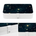 thumbnail image 4 of Constellation Elegant Jewelry Box Organizer with Removable Compartment for Earrings - Portable PU Leather Case, 4 of 6
