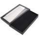 thumbnail image 2 of Caja de joyería con 36 ranuras Caja de exhibición de pendientes de almacenamiento de anillos Negro Afortunado Sencillez, 2 of 5