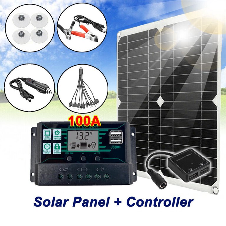 12V solar panels charging kits for caravans, motorhomes, boats, yachts,  marine