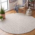 thumbnail image 3 of SAFAVIEH Vermont Thurstan Geometric Wool Area Rug, Ivory/Brown, 6' x 6' Round, 3 of 9