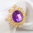 thumbnail image 3 of ZiDeTang 60pcs Rhinestone Metal Napkin Ring Acrylic Napkin Holder, 3 of 3