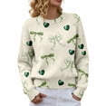 thumbnail image 4 of St Patricks Day Sweater Women Long Sleeve Irish Oversized Saint Patty Pullover Plus Size Sweater, 4 of 7