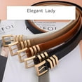 thumbnail image 5 of YooGuoGuo Gothic belt for men and women, fashionable retro PU leather belt, women's jeans,Y2K casual belt, 5 of 6