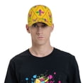 thumbnail image 4 of Balery Mardi Gras Crayfish and Fleur de lis Gorra de béisbol de tamaño ajustable para correr, entrenar y actividades al aire libre. Gorra de papá para todas las estaciones., 4 of 6