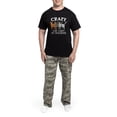 thumbnail image 5 of CafePress - Crazy Cat Lady Men's Dark Pajamas - Men's Dark Loose Fit Cotton Pajama Set, 5 of 7
