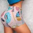 thumbnail image 3 of Picia Cupcakes and Donuts Printed Workout Shorts for Women Seamless Scrunch Butt Lifting High Waisted Yoga Gym Booty Running Moisture-wicking Short Pants-Medium, 3 of 9