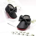thumbnail image 7 of Double Bow Fringe Baby Moccasins - Soft Sole Baby Shoes Girls Toddler Crib Flats, 7 of 7