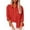 Red, variant on Pincandy Linen Shirts for Women Summer Long Sleeve Lapel Button Down Shirt Lightweight Gauze Tops Loose Casual Blouses Clothes