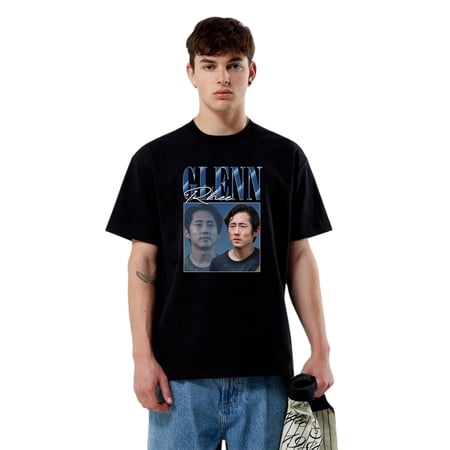 Glenn Rhee Vintage 90s Walking Dead Steven Yeun T-Shirt for men & women up to size 5XL
