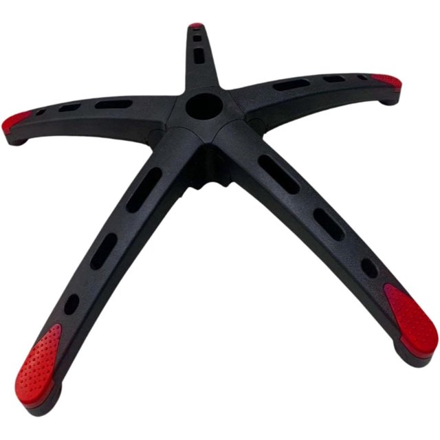 Easy Install Office Chair Base, Reinforced Feet for Office Chair, Home Office Chair, Red Caps