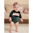 thumbnail image 6 of Rovasas Baby Christmas Romper Gingerbread Man Embroidery Long Sleeve Jumpsuit, 6 of 9