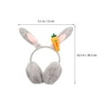 thumbnail image 6 of HONMEET Women's Ear Warmer Earmuffs with Ear Design, Soft Winter Headband for Cold Weather, 1 Piece, 6 of 8
