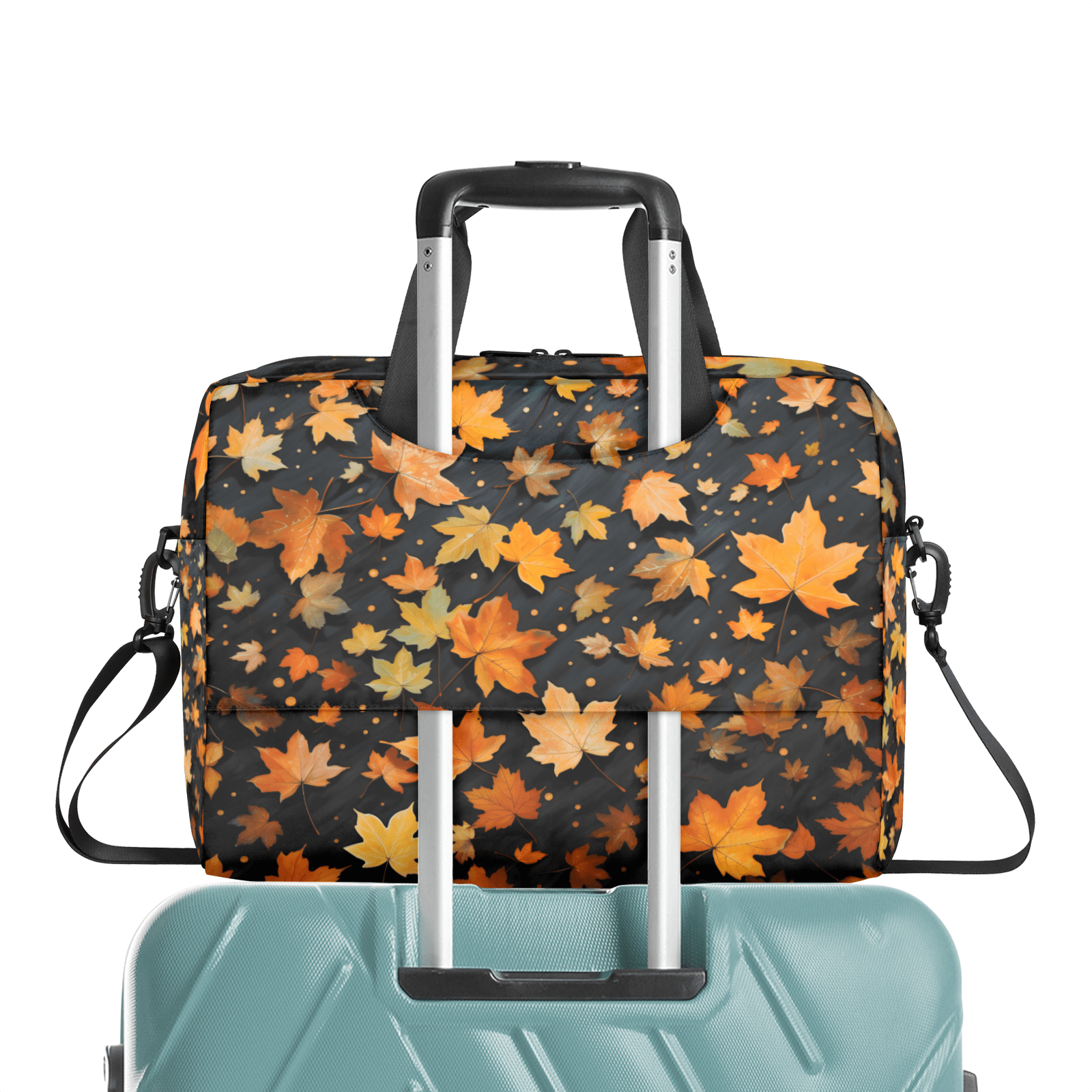 Herdesigns Maple Leaves Laptop Bag for Women Men, Computer Case Briefcase Messenger Bags, 15-15.6 inch Laptop Sleeve Shoulder Bag