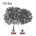 thumbnail image 3 of Unique Bargains 100 Sets Leather Rivets 10 x 6mm Metal with 3 Setter Tools, Gunmetal, 3 of 7