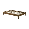 thumbnail image 3 of Plank+Beam Solid Wood Full Size Platform Bed Frame, Matte Walnut, 3 of 9