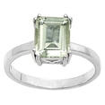 thumbnail image 3 of Prasiolite (Green Amethyst) 925 Sterling Silver Ring s.7.5 Jewelry DGR1110_B_7.5 R-1020, 3 of 7